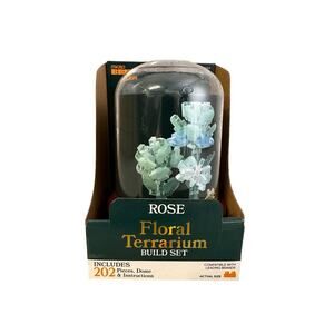 Micro Brix Floral Terrarium ROSE Building Blocks Set Build Toy 202 Pieces New